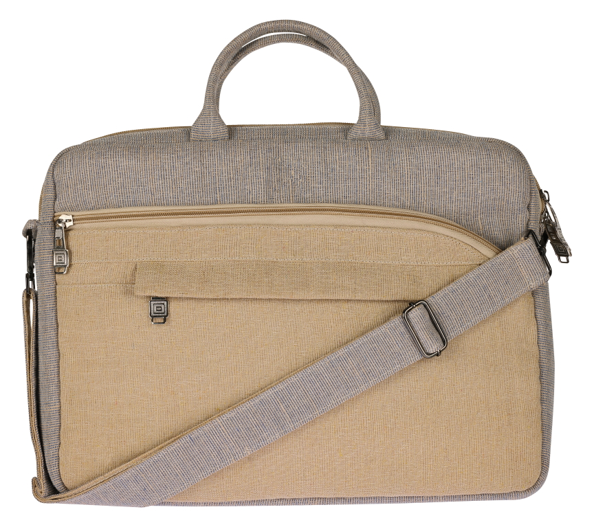 Export-quality cotton-jute laptop bag CA 108 from Sync Global Trade LLP